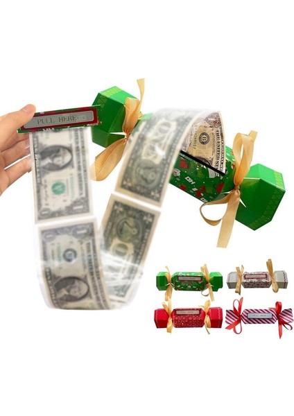 Noel Şekerleme Kumbarası, Noel Para Çantası Sürpriz Para Çantası Para Şeker Çekme Kutusu Para Çantası Hediye D (Yurt Dışından) fırsatları