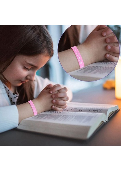 36 Adet Isa Seni Seviyor Silikon Bileklikler Renkli Kauçuk Bileklikler Hristiyan Silikon Bileklikler Yetişkin Gençler (Yurt Dışından) modelleri