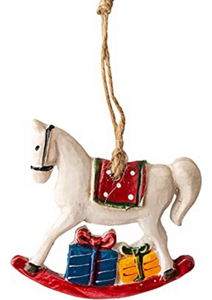 Noel Reçine Küçük Kolye Noel Ağacı Kolye Süsleri Noel Sahnesi Düzeni Retro El Yapımı Resim Kolye (Yurt Dışından) fırsatları