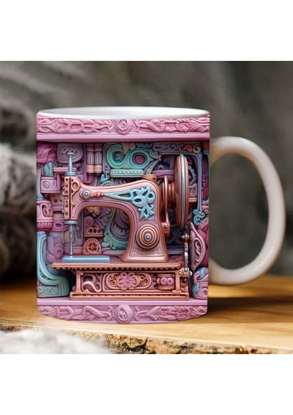 Yeni 3D Dikişli Boyalı Kupa 3D Uzay Kupası Ev Dekorasyonu Kupaları Kahve Fincanları Oda Dekorasyonu ve Sergileme (Yurt Dışından) fırsatları