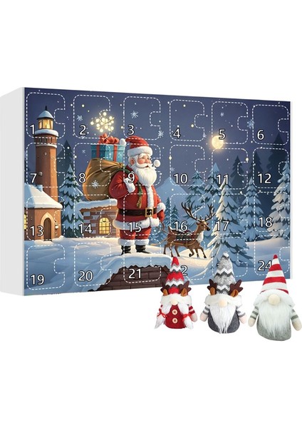 2024 Noel Cücesi Adventcalendar, Koleksiyonluk Cüce Peluş Bebek Oyuncaklı 2024 Noel Geri Sayım Takvimi (Yurt Dışından) fırsatları