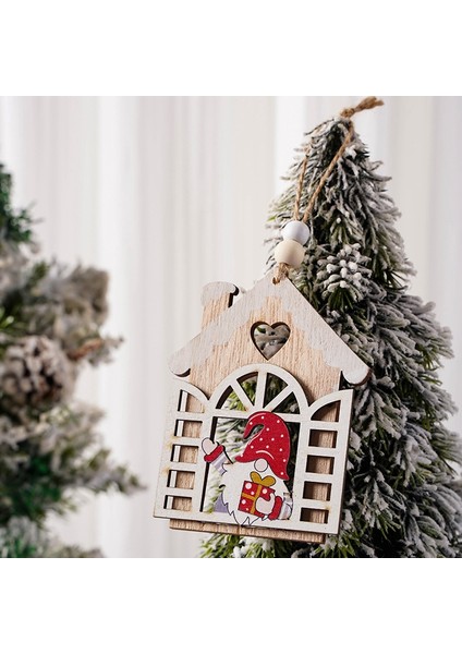 Noel Kolye Ahşap Etiketler Noel Dekoru Ahşap Kesim Ahşap Noel Ağacı Kolye Noel Asılı Süsü (Yurt Dışından) fırsatları