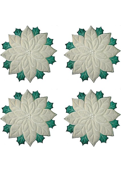 Tatil Noel Işlemeli Amerikan Servisleri Aplike Atatürk Çiçeği Amerikan Servisleri Masa Dekorasyonu Için Noel Çiçekli Amerikan Servisleri (Yurt Dışından) fiyatları