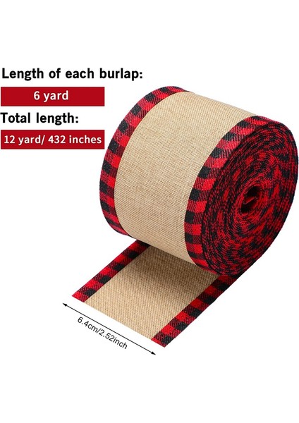 Kareli Tel Kenarlı Kurdeleler Noel Çuval Bezi Kumaş El Sanatları Kurdele Sarma Kurdele Ruloları Kareli Kenarlı Kırmızı (Yurt Dışından) fırsatları