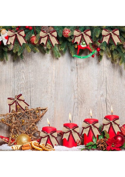 Kareli Tel Kenarlı Kurdeleler Noel Çuval Bezi Kumaş El Sanatları Kurdele Sarma Kurdele Ruloları Kareli Kenarlı Kırmızı (Yurt Dışından) indirimleri