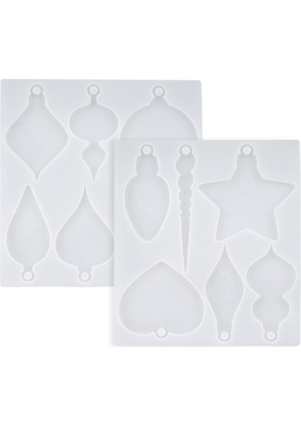 Noel Reçine Kalıbı, Epoksi Reçine Için 2 Adet Noel Süsü Silikon Kalıbı, Kendin Yap Reçine El Sanatları Anahtarlık Noel Dekoru Hediyesi (Yurt Dışından) fiyatları