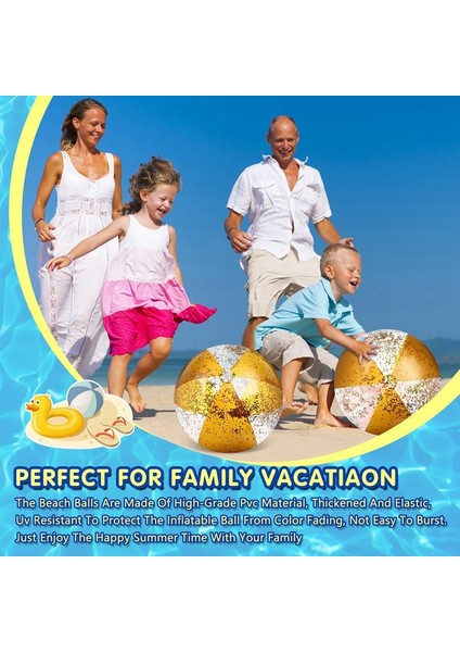 2 Adet 16 Inç Şişme Plaj Topları Altın Konfeti Havuz Topları Yetişkinler Için Yüzme Havuzu Yaz Doğum Günü Partisi Pembe (Yurt Dışından) indirimleri