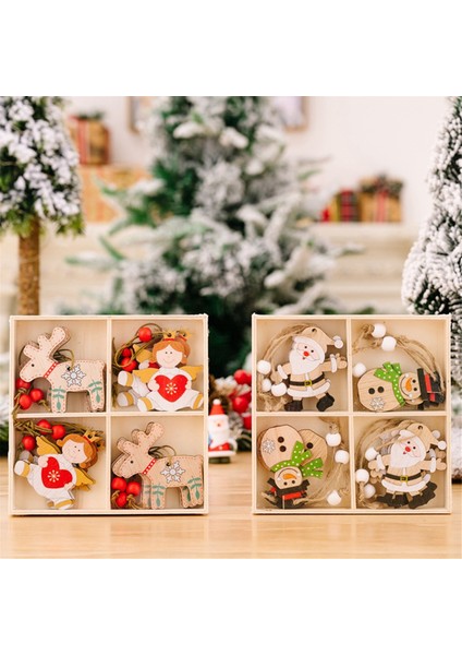 Melek Noel Süsleri, Melek Noel Baba Süsleri, Noel Ağacı Için Ahşap Asılı Süsler (Yurt Dışından) modelleri