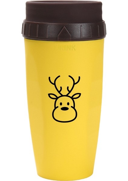 French Twist Bardak, Soğuk Içecek Kahve Meyve Suyu Bardağı, Taşınabilir Plastik Yalıtım, Kahve Pipetli Bardak Noel Geyiği (Yurt Dışından)