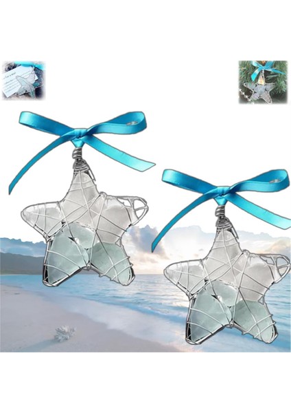 Adet Deniz Cam Yıldızı Hediyesi, Okyanus Kristal Noel Ağacı Süsü, Asmaya Hazır El Yapımı Kristal Deniz Yıldızı Süsü (Yurt Dışından) fiyatları