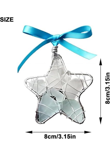 Adet Deniz Cam Yıldızı Hediyesi, Okyanus Kristal Noel Ağacı Süsü, Asmaya Hazır El Yapımı Kristal Deniz Yıldızı Süsü (Yurt Dışından) modelleri