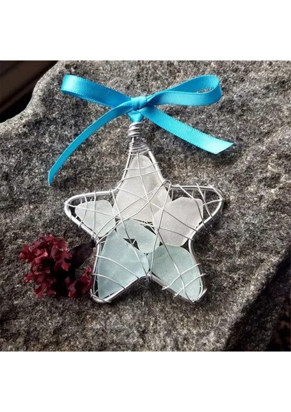 Adet Deniz Cam Yıldızı Hediyesi, Okyanus Kristal Noel Ağacı Süsü, Asmaya Hazır El Yapımı Kristal Deniz Yıldızı Süsü (Yurt Dışından) fırsatları