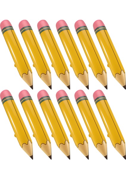 12 Adet 27 Inç Dev Büyük Şişme Kalem Doğum Günü Partisi Hediyeleri Kalem Asma Sınıf Dekorasyonu (Yurt Dışından)