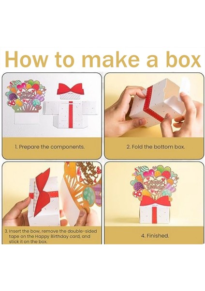 Nakit Doğum Günü Için Para Kutusu, Çocuklar ve Yetişkinler Için Nakit Hediyeler, Sürpriz Doğum Günü Para Hediye Kutusu (Altın) (Yurt Dışından) fiyatları