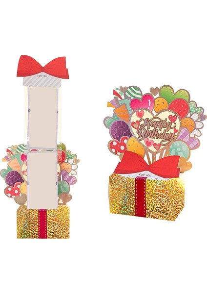 Nakit Doğum Günü Için Para Kutusu, Çocuklar ve Yetişkinler Için Nakit Hediyeler, Sürpriz Doğum Günü Para Hediye Kutusu (Altın) (Yurt Dışından) indirimleri