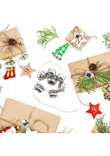100 Adet Jingle Bells, Toplu 25 mm El Yapımı Ziller, Kendin Yap Ziller, Ev Dekorasyonu (Yurt Dışından) fırsatları