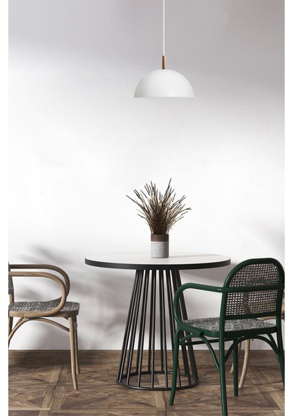 Beyaz Ahşap Sarkıt Avize, Modern ve Şık Iç Dekorasyon Aydınlatması fırsatları