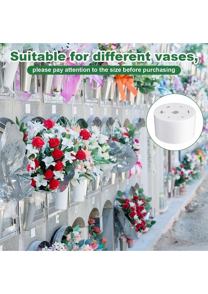 6 Adet Mezarlık Vazo Ek Parçaları Plastik Mezarlık Çiçek Tutucu Braketi 7 Delikli Silindirik Yeniden Kullanılabilir Mezarlık (Yurt Dışından) indirimleri