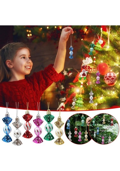 Noel Için 24 Adet Noel Ağacı Süsleme Topu Süsleri, Asılı Mevsimlik Dekorasyon, Tatil Dekorasyonu (Yurt Dışından) fırsatları