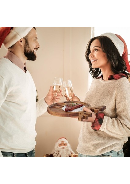 Ahşap Palet Noel Pişmiş Biftek Tepsisi Açık Hava Piknik Şarap Kadehleri ve Şarap Tutucuları Tepsi Meyve Biftek Tabağı (Yurt Dışından) modelleri
