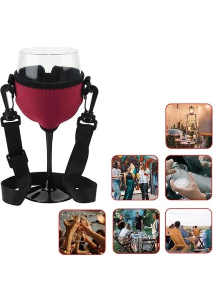 4 Adet Taşınabilir Şarap Kadehi Tutucu Askısı Şarap Askısı Boyunduruğu Bardak Tutucu Desteği Boyun Askısı Doğum Günü Kokteyl Araçları Için C (Yurt Dışından) fiyatları