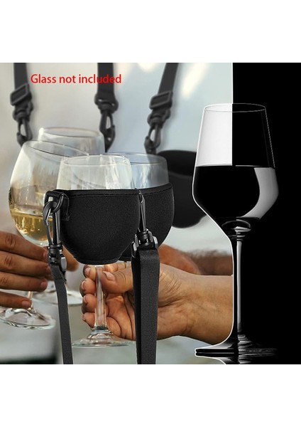 4 Adet Taşınabilir Şarap Kadehi Tutucu Askısı Şarap Askısı Boyunduruğu Bardak Tutucu Desteği Boyun Askısı Doğum Günü Kokteyl Araçları Için C (Yurt Dışından) modelleri
