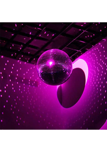 Işık Efektli Parti, Ev Dekorasyonu, Kulüp Sahnesi Için Asma Halkalı Gümüş Aynalı Disko Topu (20 Cm) (Yurt Dışından) fırsatları