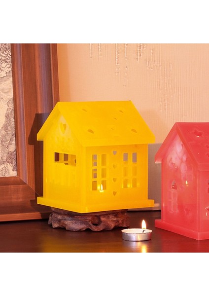 Ev Şekli Silikon Kalıp Epoksi Reçine Döküm LED Mumluk Kalıbı Sanat El Sanatları Için Romantik Silikon Kalıplar (Yurt Dışından) indirimleri