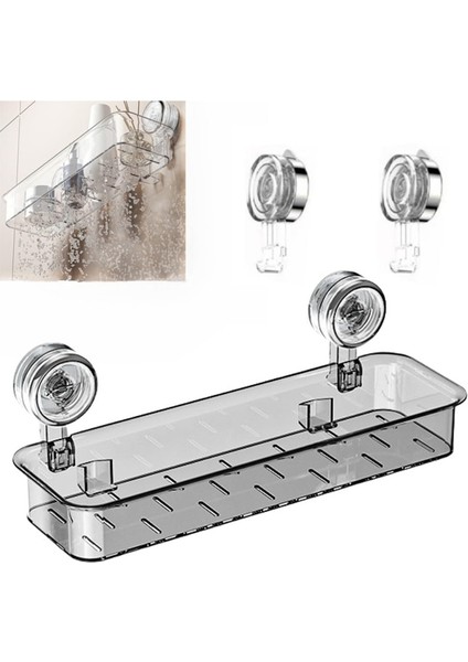 Vantuzlu Duş, Oluklu Vantuzlu Saklama Tutucu, Duş ve Mutfak Için Akrilik Banyo Düzenleyici (Yurt Dışından) fiyatları