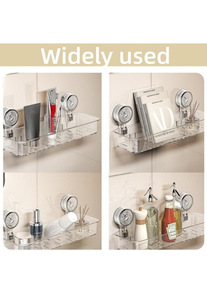 Vantuzlu Duş, Oluklu Vantuzlu Saklama Tutucu, Duş ve Mutfak Için Akrilik Banyo Düzenleyici (Yurt Dışından) indirimleri