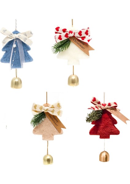 Yılbaşı Ağacı Zili Kolyesi Yeni Yılda Kapı Zillerini Süslemek Için Asma Ziller. Yılbaşı Arabası Hediye Olarak Asılan Rüzgar Çanları. (Yurt Dışından)