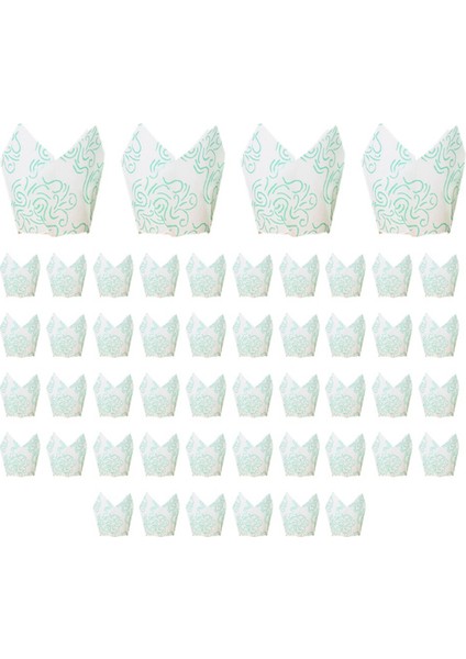 Düğün Partisi Için 50 Adet Gazete Tarzı Kek Kalıbı Pişirme Kabı Lale Muffin Kek Kağıt Bardak Yağa Dayanıklı Kek (Yurt Dışından) modelleri