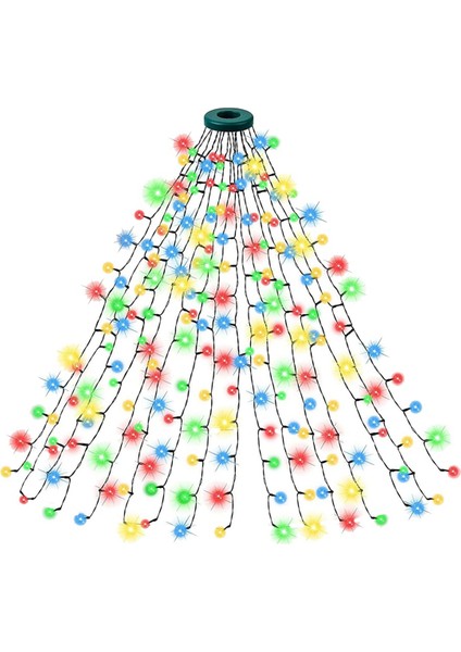 Noel Ağacı Işıkları IP65 Su Geçirmez 16 Hat 8 Mod Noel Işıkları Iç Mekan Dış Mekan Noel Süslemeleri Ab Fişi, D (Yurt Dışından)