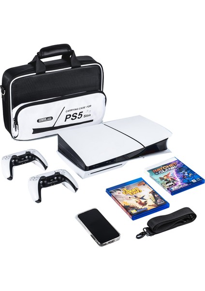 Ince Koruyucu Kılıf Için Taşıma Çantası, Büyük Kapasiteli El Çantası, Ince Oyun Konsolu Kontrol Cihazı Için Omuz Çantası (Yurt Dışından)