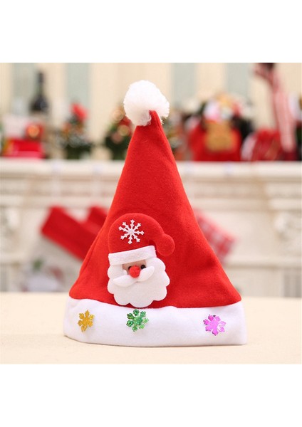 Yetişkinler ve Çocuklar Için Uygun Noel Partisi Hediyeleri Için 6 Adet Kırmızı Noel Şapkası (Yurt Dışından) modelleri