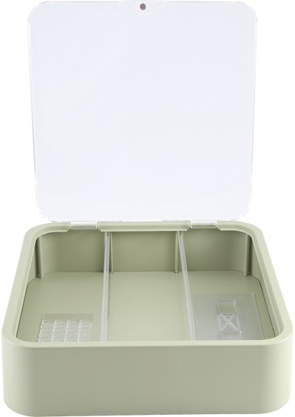 Duvara Monte Şeffaf Figür Vitrini, Ayarlanabilir Vitrin Standı, Kapılı Şeffaf Vitrin Kutusu, Avokado Yeşili (Yurt Dışından)