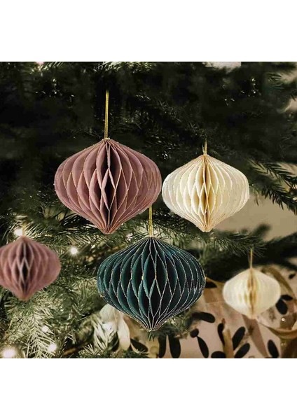 Noel Kağıt Petek Asılı Süsleme Yeni Yıl Noel Ağacı Asılı Süsü Düğün Bebek Duşu Ev Dekorasyonu (Yurt Dışından) fırsatları