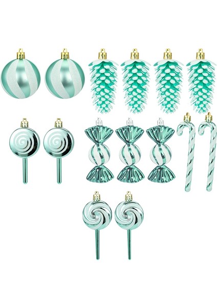 15 Parça Noel Süsleri Şeker Temalı Noel Şeker Süsleri Seti Noel Ağacı Süsleri Ev Için Şenlikli (Yurt Dışından) fiyatları