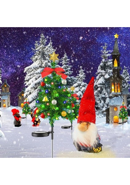 2 Adet Güneş Enerjili Noel Ağacı Işıkları Açık Su Geçirmez Güneş Enerjili Işıklar Noel Ağacı Kazık Işıkları Noel Süslemeleri (Yurt Dışından) modelleri