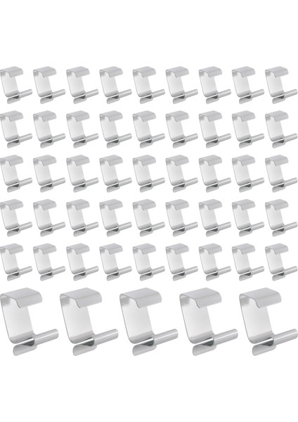 50 Parça Noel Işıkları Oluk Kancaları Galvanizli Tatil Işıkları Çatı Kancaları Noel Işık Klipsleri Noel Işıkları Oluk Askıları (Yurt Dışından)