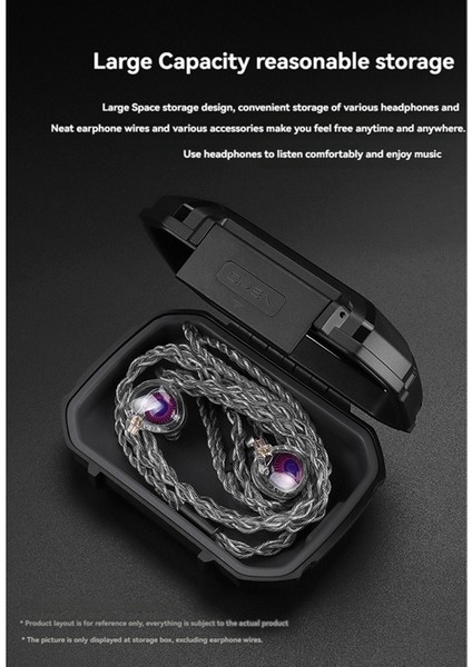 Kulaklık Saklama Kutusu Büyük Kapasiteli Toz Geçirmez Su Geçirmez Darbeye Dayanıklı Kulaklık Kutusu Şeffaf Beyaz (Yurt Dışından) indirimleri