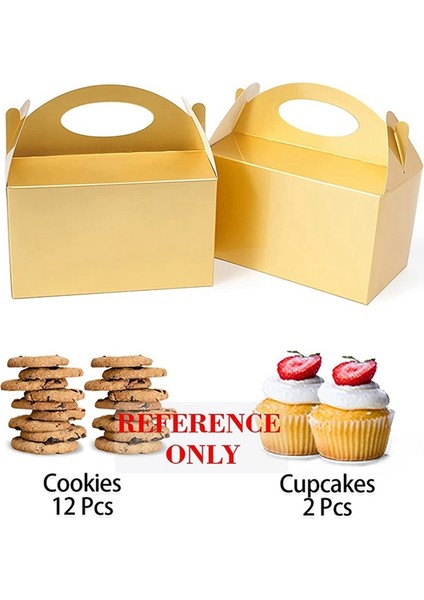 50 Adet Parti Hediyelik Kutuları Beyaz, Saplı Şeker Kutuları Parti Hediyeleri Kağıt Kurabiye Hediye Çantaları Kırmızı Gable Kutuları (Yurt Dışından) indirimleri