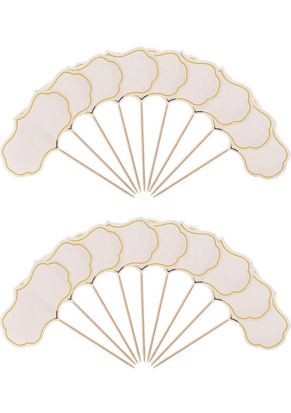 50 Adet Kara Tahta Cupcake Toppers Seçimleri Şarküteri Tahtası Büfe Etiketleri Gıda Etiketi Boş Kürdan Bayrağı Meze Işaretleri B (Yurt Dışından)