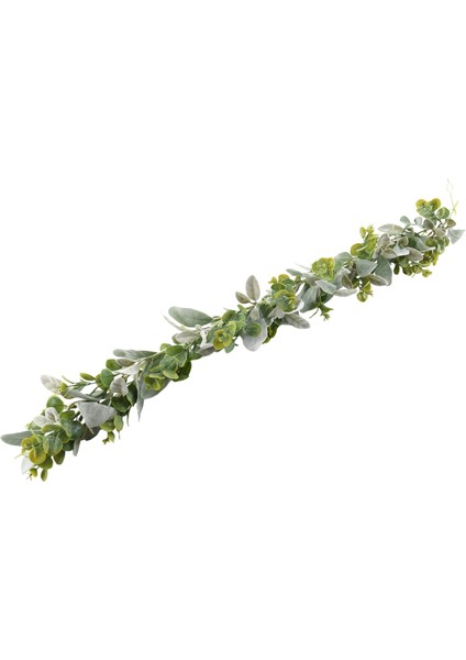 Kuzu Kulağı Çelengi Yeşillikleri ve Okaliptüs Asması / 38 Inç Uzunluk / Açık Renkli Yapraklar / Yumuşak ve Dökümlü Düğün (Yurt Dışından)