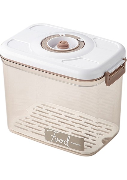 Mutfak Yüksek Kapasiteli Gıda Saklama Kabı Vakumlu Saklama Kutusu Mühürlü Kutu Çeşitli Tahıl Saklama Kutusu 2,7 L (Yurt Dışından)