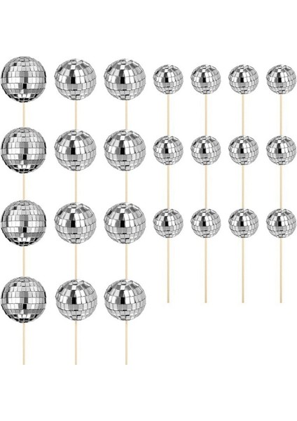 24 Adet Disko Topu Kek Üstü Süslemeleri Mutlu Yıllar Pasta Üstü Süslemeleri Disko Topu Pasta Seçimleri Disko Temalı Parti Için Temalı Pasta Dekoru (Yurt Dışından) fiyatları