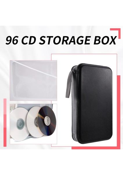 CD Tutucu, 96 Kapasiteli Cd/dvd Kutusu Tutucu Taşınabilir Cüzdan Saklama Düzenleyici Araba Seyahati Için Koruyucu Saklama Tutucu (Yurt Dışından) indirimleri