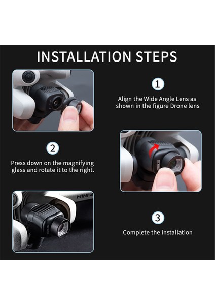 Mini4 Pro Gimbal Kamera, Çok Fonksiyonlu Aksesuarlar, Drone Profesyonel Hava Fotoğrafçılığı Için Genişletici Ayna (Yurt Dışından)