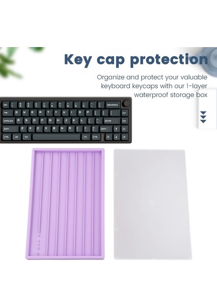 Kapaklı Su Geçirmez Tuş Takımı Saklama Kutusu - Klavye Tuş Takımlarını Sergilemek ve Koleksiyonlamak Için (Yurt Dışından) indirimleri