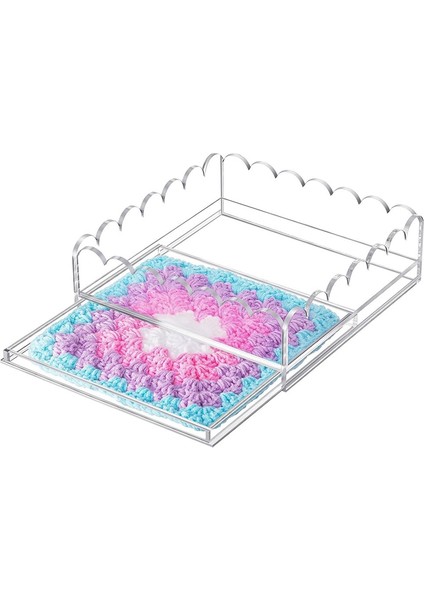 Akrilik Taraklı Tepsi 9x9 Inç Büyük Şeffaf Akrilik Tepsi Çekmeceli Fotoğraf, Sanat ve Kumaş Eklemek Için Taraklı Sepet (Yurt Dışından) fiyatları